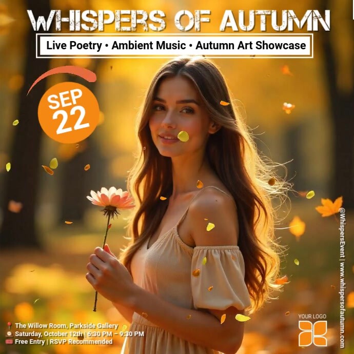Autumn Party Instagram 帖子 template