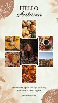 Autumn Photo Collage Instagram Story template