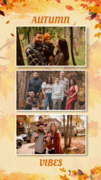 Jingga Autumn Family Photos Indaba yaku-Instagram Template
