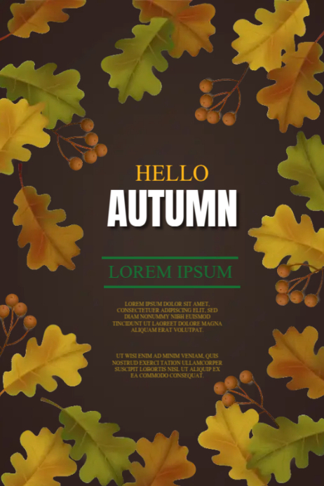 Autumn Poster Template | PosterMyWall
