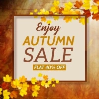 AUTUMN POSTER Carré (1:1) template