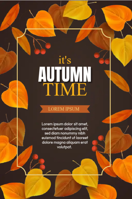 Autumn Poster Template | PosterMyWall