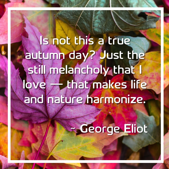 Autumn Quote Albumhoes template