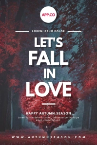 Autumn Romantic Quote Tumblr template