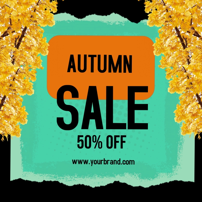 Autumn sale, fall sale Template PosterMyWall