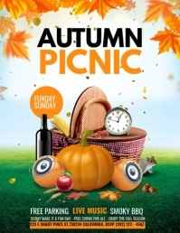 Autumn sale, Fall festival Volantino (US Letter) template