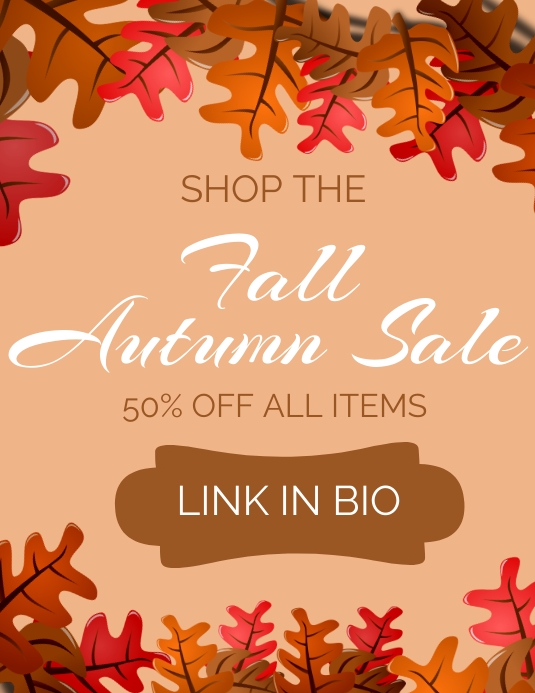 Copy of Autumn Sale Ad Flyer Template | PosterMyWall