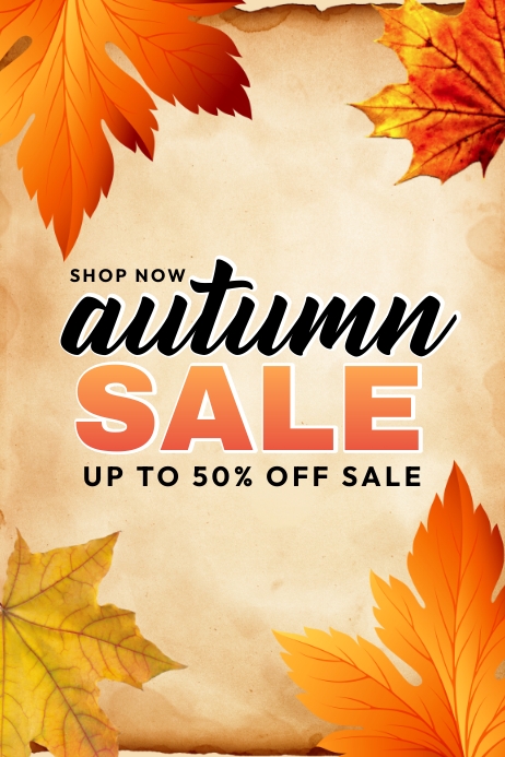 Fall Text Ad Copy of Autumn Sale Ads | PosterMyWall