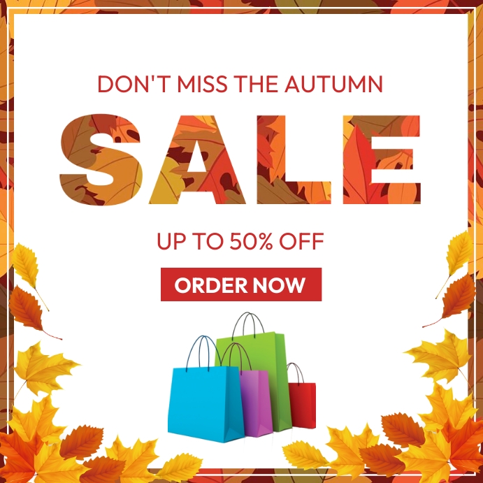 Autumn Sale Ads Template | PosterMyWall