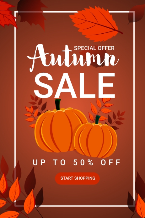 Fall Text Ad Copy of Autumn Sale Ads | PosterMyWall