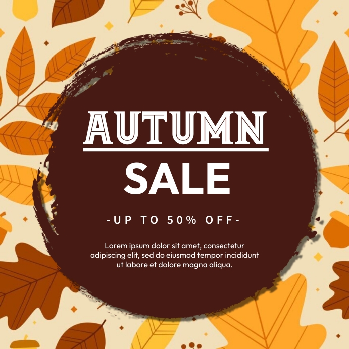 Fall Text Ad Copy of Autumn Sale Ads | PosterMyWall