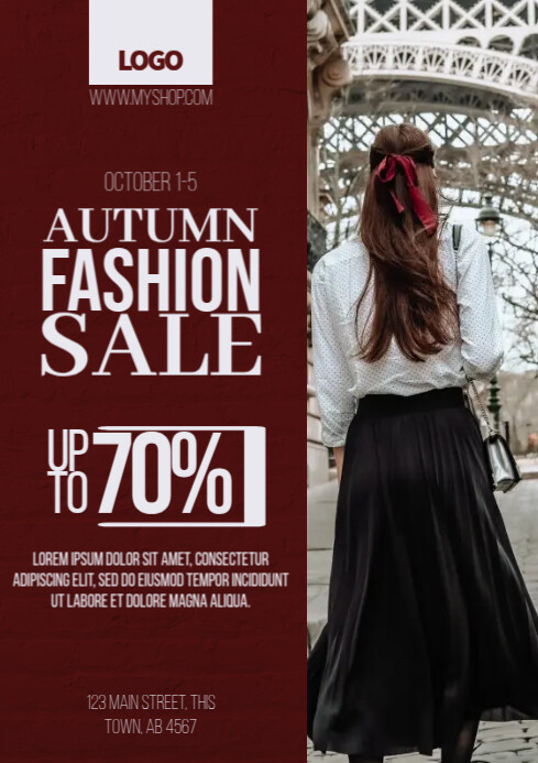 Autumn Sale Ads Template | PosterMyWall