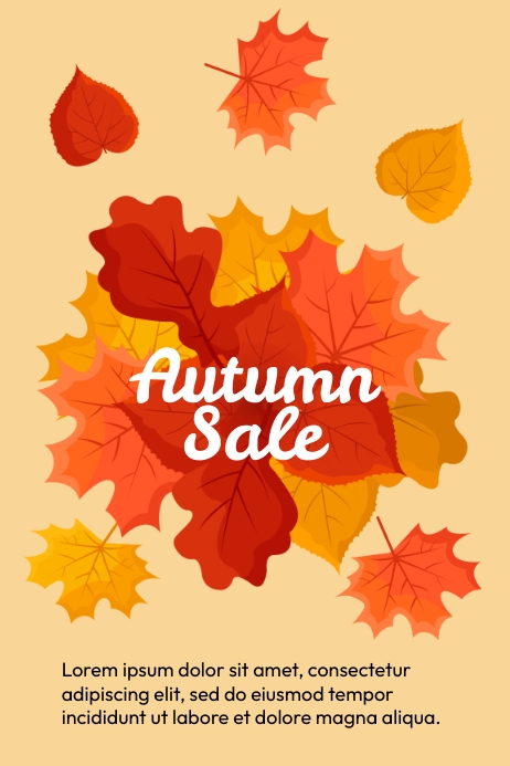 Fall Text Ad Copy of Autumn Sale Ads | PosterMyWall