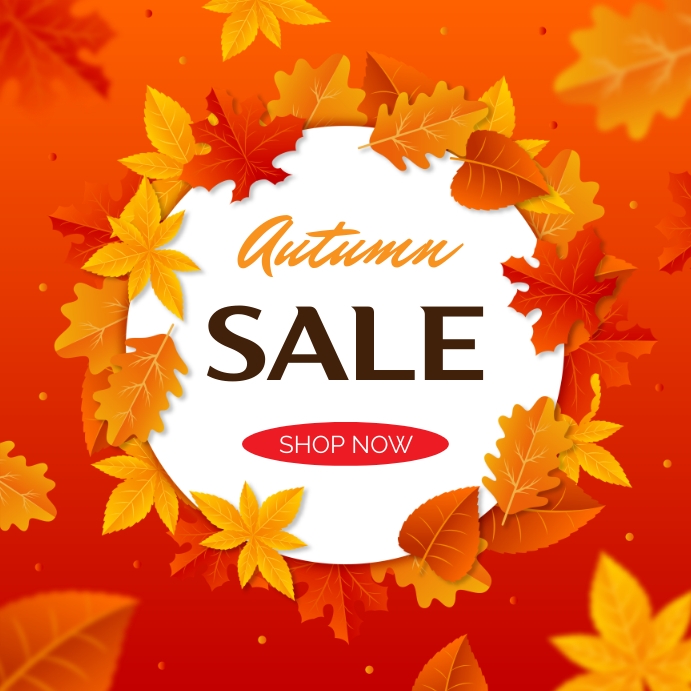 autumn sale advert Template | PosterMyWall