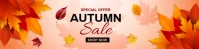 Autumn sale banner template