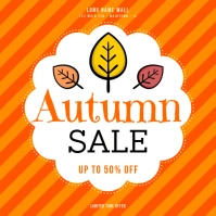 AUTUMN SALE BANNER Square (1:1) template