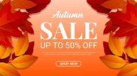 Autumn Sale Banner Fyler Affichage numérique (16:9) template