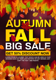 Autumn sale A4 template