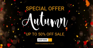 autumn sale Facebook Shared Image template