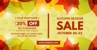AUTUMN SALE ภาพที่แชร์บน Facebook template