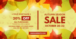 AUTUMN SALE Изображение, которым поделились на Facebook template