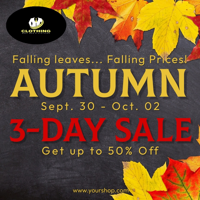 Autumn Sale Template | PosterMyWall