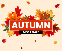 Autumn Sale Średni prostokąt template
