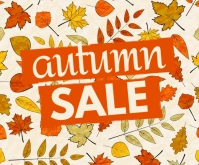 Autumn Sale Rectangle moyen template