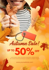 autumn sale A4 template