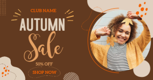 autumn sale Anuncio de Facebook template
