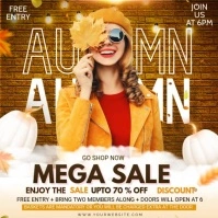 autumn sale Instagram Post template