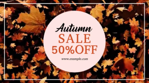 Black Autumn Sale Digitalt display Template