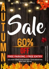 Autumn Sale Flyer A4 template