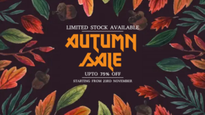 Black Autumn Sale Facebook-covervideo Template