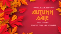 Autumn Sale Flyers Video Sampul Facebook (16:9) template