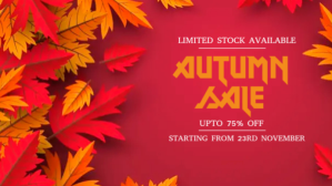 Red Autumn Sale Facebook-covervideo Template