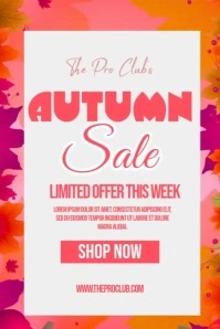 Autumn Sale Limited Offer Póster template
