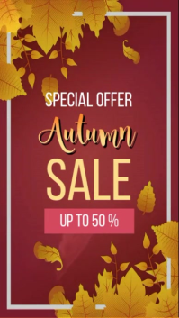 Rojo Autumn Sale Digital Display Template