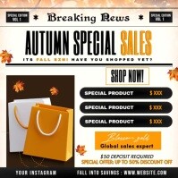 Autumn sales flyer Iphosti le-Instagram template
