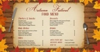 Autumn Season Food Menu Facebook Shared Image template