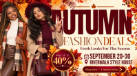 Red Autumn Fashion Deals YouTube-miniature Template