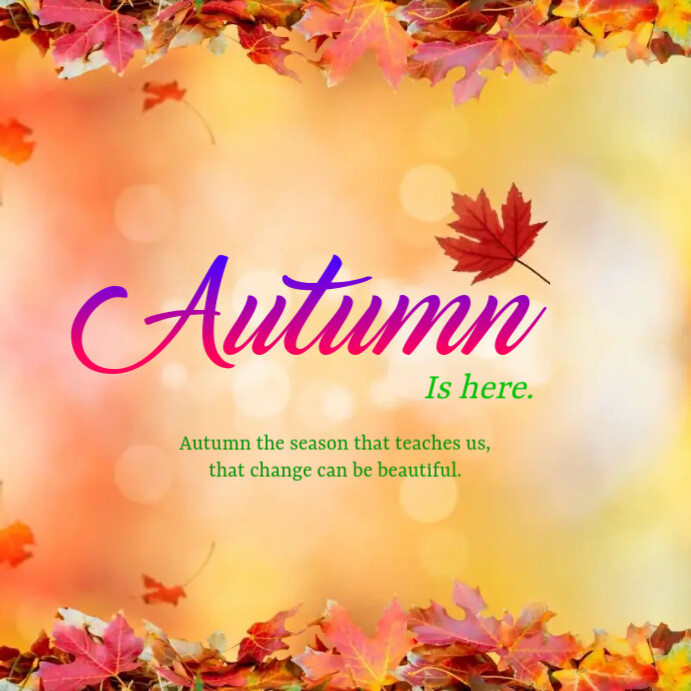 Copy of Autumn Template | PosterMyWall