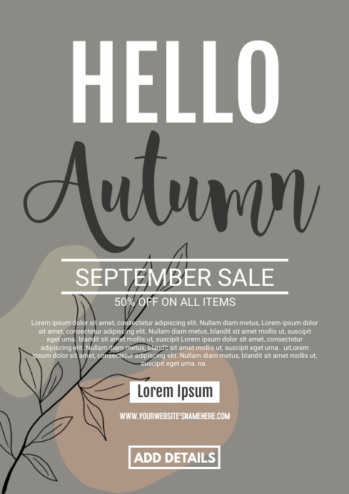Autumn Template PosterMyWall