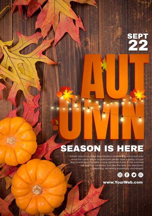 Autumn Template A4
