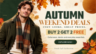 Yellow Autumn Fashion Sale Miniatura de YouTube Template