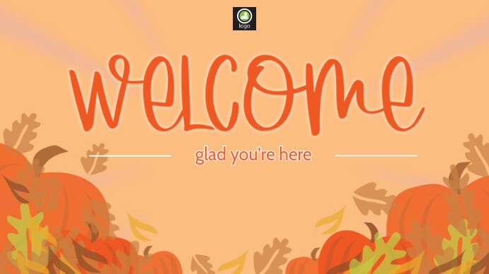 Autumn Welcome Digital Display (16:9) template