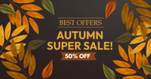 Autums Sale Templater Изображение, которым поделились на Facebook