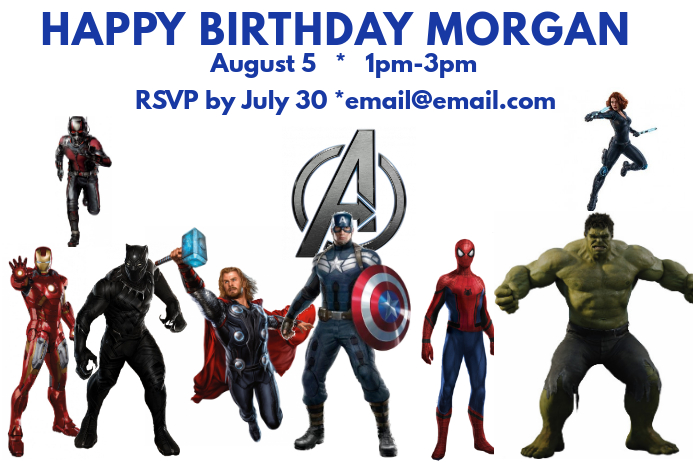 Modele Avengers Anniversaire Postermywall Modele Avengers Anniversaire Postermywall