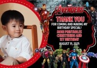 Avengers Theme Ref Magnet A4 template