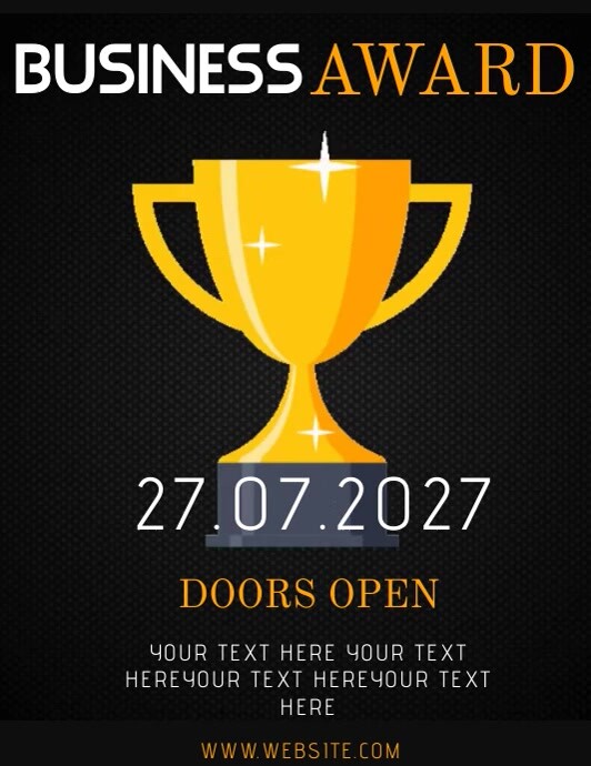 Copy of AWARD AWARDS NIGHT AD Flyer Template | PosterMyWall